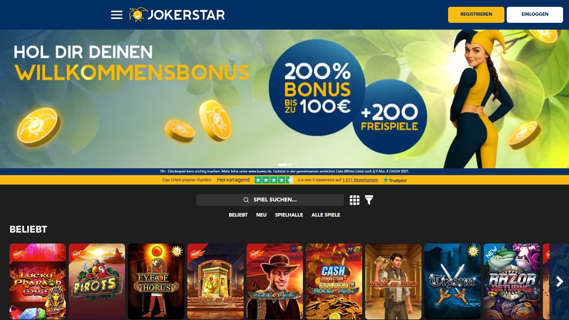 Jokerstar screenshot 1