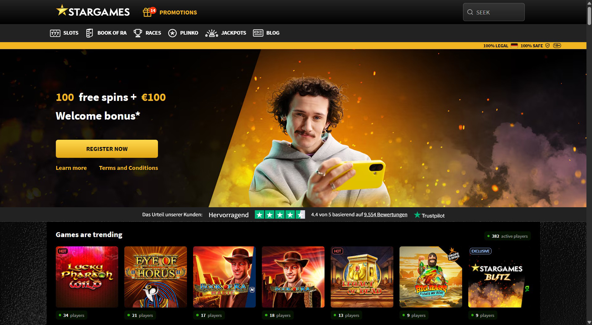 2. StarGames – Schneller, viel besserer Casino-Zugang